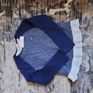 NWT Vineyard Ines girls mixed media top size 14